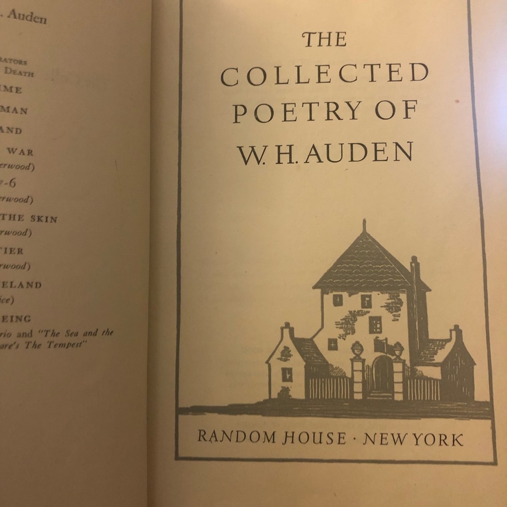 The Collected Poetry of W.H. Auden hardcover